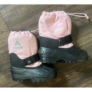 Kamik Rocket Waterproof Winter Snow Boots Pink Girls Youth Size 12